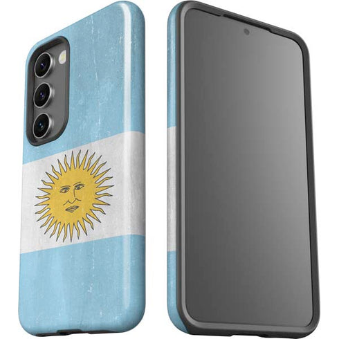 Argentina Flag Distressed Galaxy S23 Pro Case